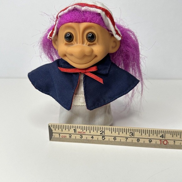 Russ TROLL Doll, Nurse Florence Nightingale, Pink Hair, #18357-1990s VINTAGE - Picture 12 of 12